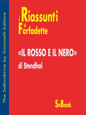 cover image of Il Rosso e il Nero di Stendhal - RIASSUNTO